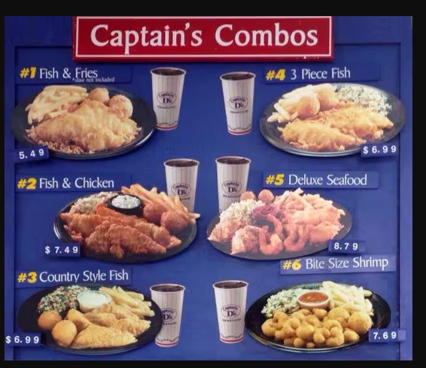 Imagine yourself at Captain D’s in Alvin TX With Fried Fish, Shrimp and ...